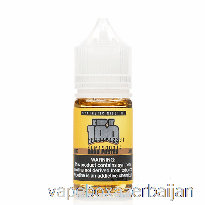 E-Juice Vape Nana Foster Salts - Keep It 100 - 30mL 30mg